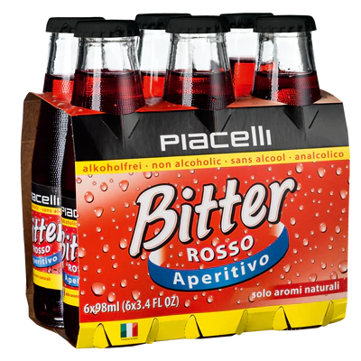 Afbeelding product 1 - Aperitief Bitter Rosso 6x98ml