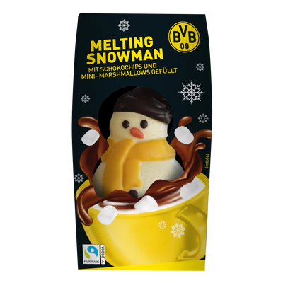 Afbeelding product 1 - BVB Chocolade smeltende sneeuwman 75g