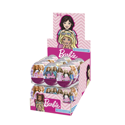 Afbeelding product 1 - Barbie verrassingsei 48x20g toonbank display