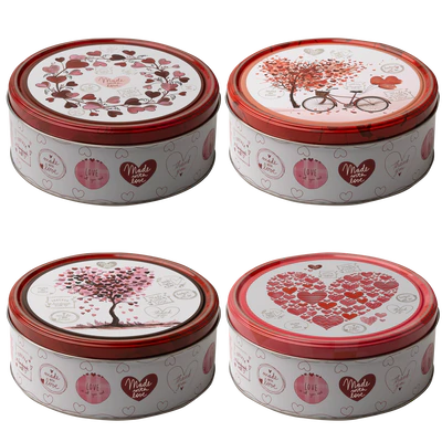 Afbeelding product 1 - Butter cookies "hart" 4 ontwerpen 150g