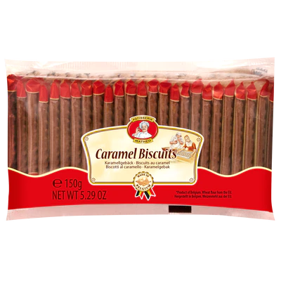Afbeelding product 1 - Caramel biscuits 150g (25x6g)