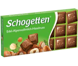 Afbeelding product - Chocolade alpen melk-hazelnoot 100g