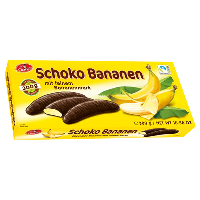 Afbeelding product 1 - Chocolade bananen 300g