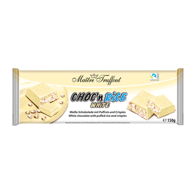 Afbeelding product 1 - Choc´n Rice witte chocolade met gepofte-rijst 150g