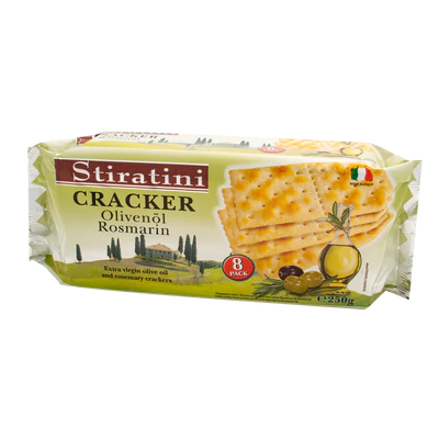 Afbeelding product 1 - Crackers met olijfolie & rosmarijn 250g