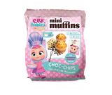 Afbeelding product - Cry Babies mini muffin chocolate chips 125g