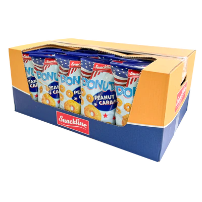 Afbeelding product 2 - Donut Ringen Karamel-Pinda 100g