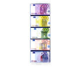 Afbeelding product - Euro bankbiljetten melkchocolade 5x 15 gram