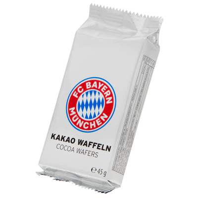 Afbeelding product 2 - FC Bayern Munich Wafels met chocoladecrème 225g (5x45g)