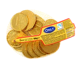 Afbeelding product 1 - Gouden munten melkchocolade 100g