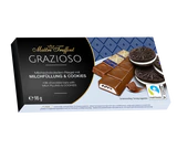 Afbeelding product 1 - Grazioso melkchocolade met melkcrème en stukjes cacaokoekjes 98g