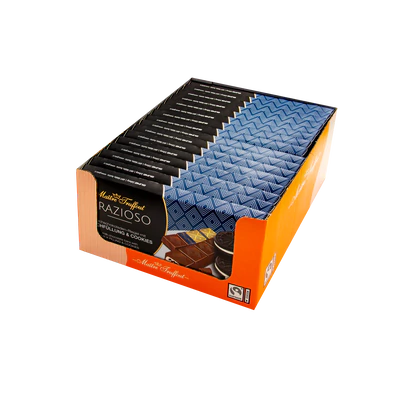 Afbeelding product 2 - Grazioso melkchocolade met melkcrème en stukjes cacaokoekjes 98g