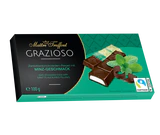 Afbeelding product 1 - Grazioso pure chocolade gevullt met creme mint smaak 100g (8x12,5g)