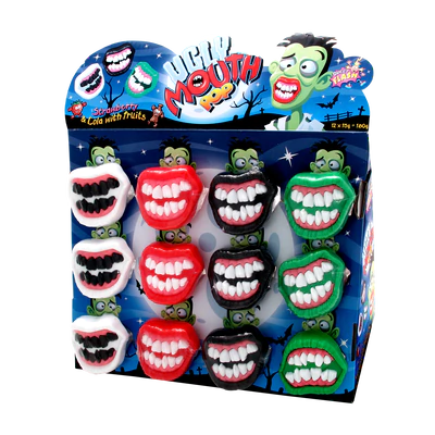 Afbeelding product 1 - Griezel-gebit lollipops 12x15g toonbank display