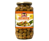 Afbeelding product - Groene olijven gevuld met paprikapasta 920g