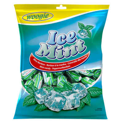 Afbeelding product 1 - Ice mints gevulde snoepjes 170g