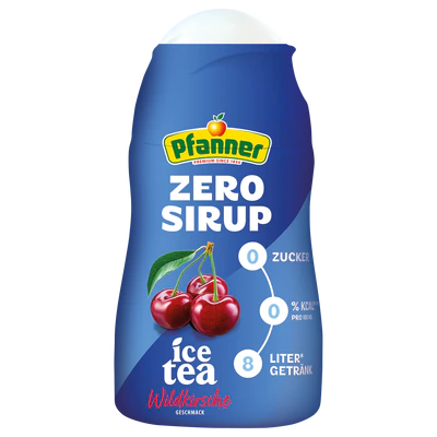 Afbeelding product 1 - Ijsthee ZERO siroop Wilde kers 1:140 57ml