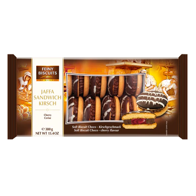 Afbeelding product 1 - Jaffa sandwich chocolade-kers 380g