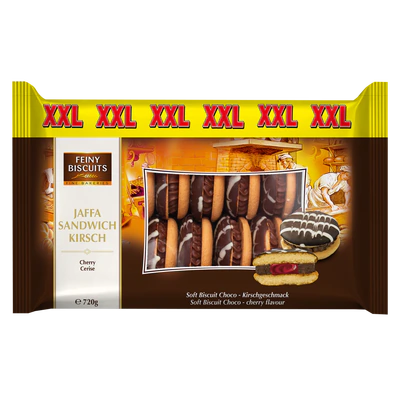 Afbeelding product 1 - Jaffa sandwich chocolade-kers 720g