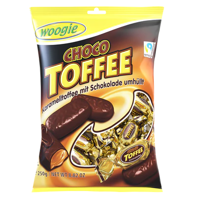 Afbeelding product 1 - Karamel toffee met chocolade 250g