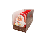 Afbeelding product 2 - Kerstman melkchocolade pralines met melkcrèmevulling & cacaokrokant 100g