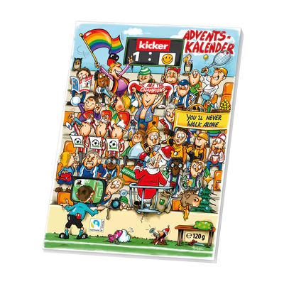 Afbeelding product 1 - "Kicker"  advent calendar 120g