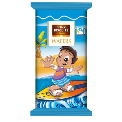 Afbeelding product 5 - Kinderen-wafels met chocoladecrème 225g (5x45g)