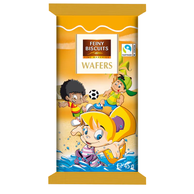 Afbeelding product 6 - Kinderen-wafels met chocoladecrème 225g (5x45g)