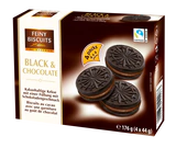 Afbeelding product - Koekjes Black & Chocolate 176g