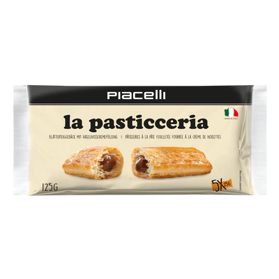 Afbeelding product 1 - La pasticceria - Bladerdeegrolletjes met hazelnootcr&egrave;mevulling 125g