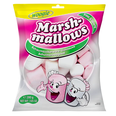 Afbeelding product 1 - Marshmallows pink & white 200g