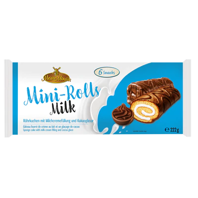 Afbeelding product 1 - Mini Rolls Milk 222g