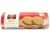 Afbeelding product - Mini sandwich koekjes met cacaocremevulling 180g
