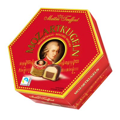 Afbeelding product 1 - Mozartkogels kartonnen doos 300g