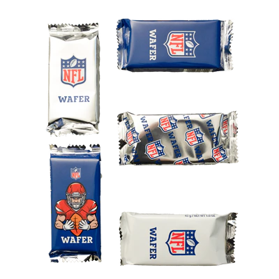 Afbeelding product 2 - NFL Wafels met chocoladecr&egrave;me 225g (5x45g)