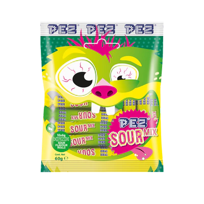 Afbeelding product 1 - PEZ monster Sour Mix 10x6g
