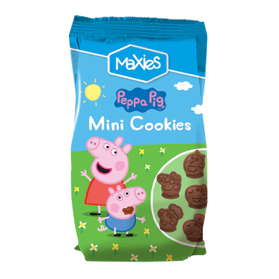 Afbeelding product 1 - Peppa Pig Mini Cookies cacao100g