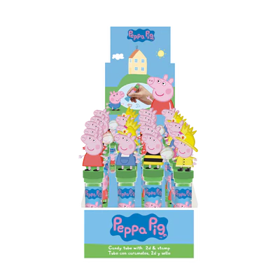Afbeelding product 1 - Peppa Pig stempels en jelly beans 24x8g toonbank display