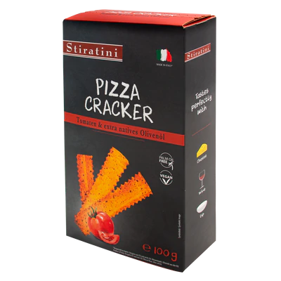 Afbeelding product 1 - Pizza Crackers tomaat en olijfolie 100g