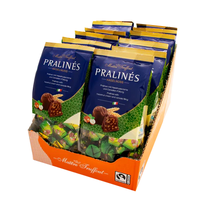 Afbeelding product 2 - Pralinees melkchocolade hazelnoot & granen 300g