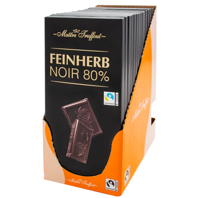 Afbeelding product 2 - Premium chocolade extra puur 80% 100g