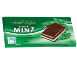 Afbeelding product - Pure chocolade met pepermint creme 100g