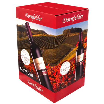 Afbeelding product 2 - Rode wijn Dornfelder halfdroge 11% vol. 0,75l
