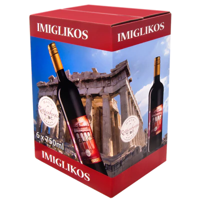 Afbeelding product 2 - Rode wijn Imiglikos heerlijk 11% vol.. 0,75l