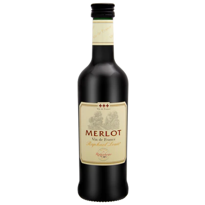 Afbeelding product 1 - Rode wijn Raphael Louie Merlot droog 12% vol. 0,25l
