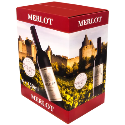 Afbeelding product 2 - Rode wijn Raphael Louie Merlot droog 12,5% vol. 0,75l