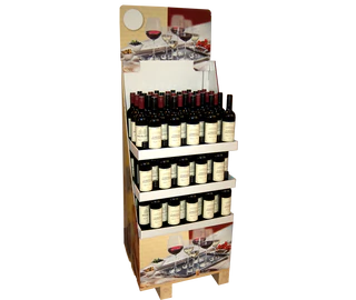 Afbeelding product - Rode wijn Raphael Louie droog 12,5% vol. 135x0,75l display