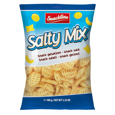 Afbeelding product 1 - Salty mix aardappelsnack gezouten 100g