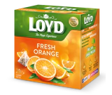 Afbeelding product - Thee Fresh Orange piramide-zak 20x2,2g