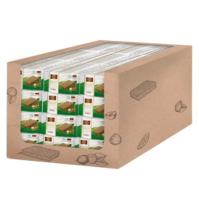 Afbeelding product 2 - Wafeltjes met cacao-creme en hazelnoot 167g (8x20,8g)